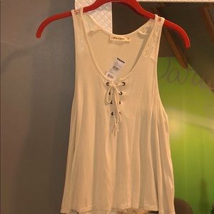 Great lace up tank top.